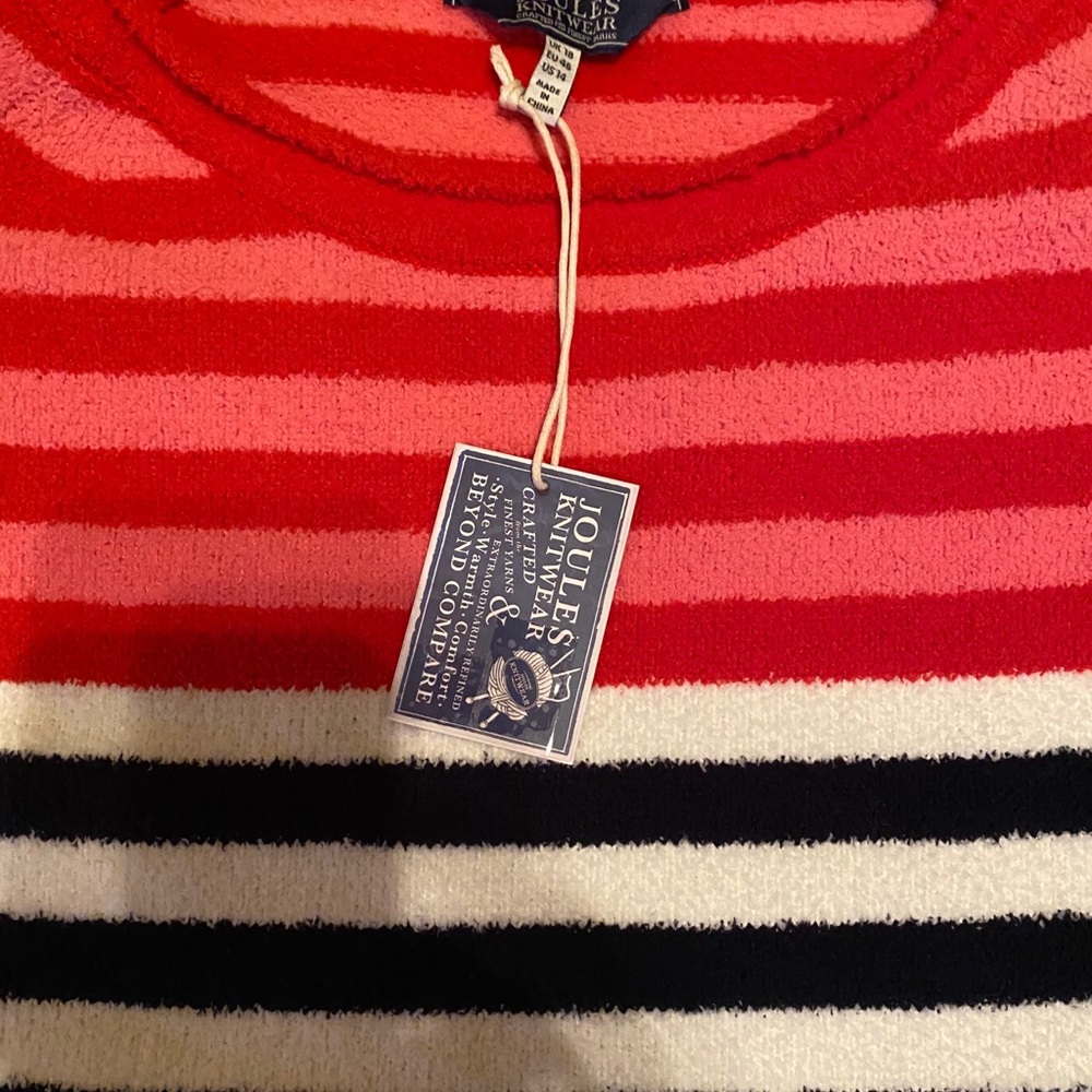 Joules Seaport striped sweater US 2 NWTS - Picture 7 of 9